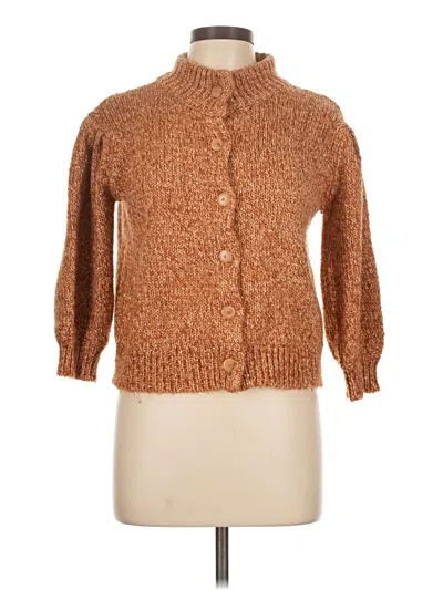 Pre-owned Bb Dakota By Steve Madden Cardigan Sweater In Brown