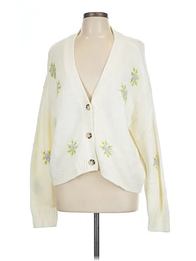 Pre-owned Bb Dakota By Steve Madden Cardigan Sweater In Ivory