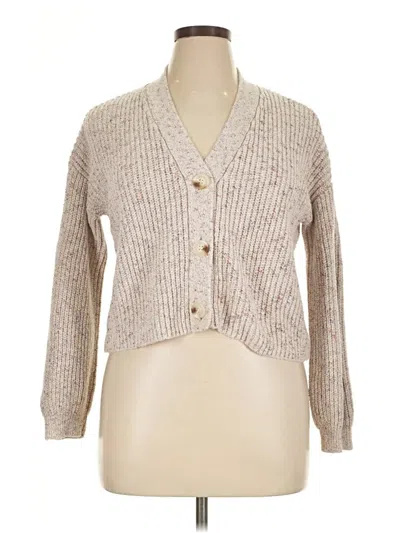 Pre-owned Bb Dakota By Steve Madden Cardigan Sweater In Tan