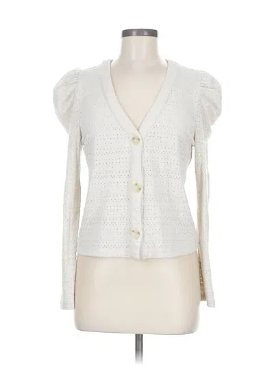 Pre-owned Bb Dakota By Steve Madden Cardigan Sweater In White