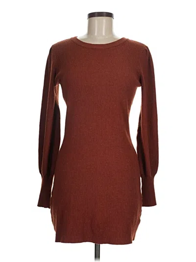 Pre-owned Bb Dakota By Steve Madden Casual Dress In Brown