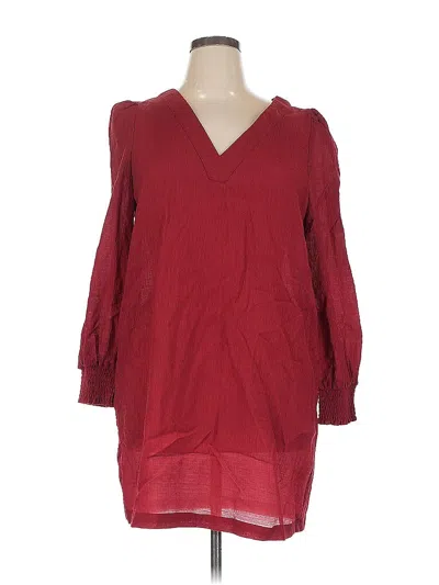Pre-owned Bb Dakota By Steve Madden Casual Dress In Burgundy