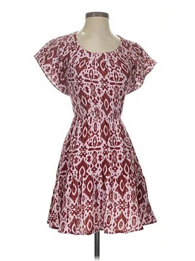 Pre-owned Bb Dakota By Steve Madden Casual Dress In Burgundy