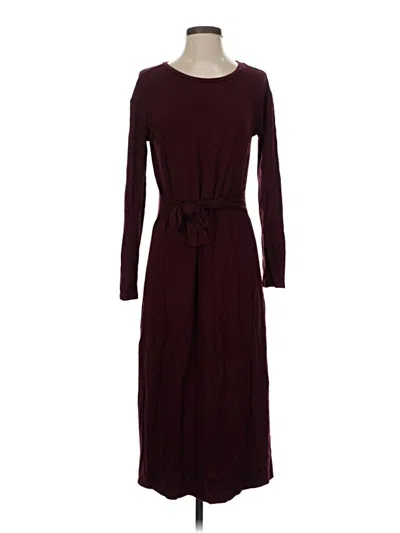 Pre-owned Bb Dakota By Steve Madden Casual Dress In Burgundy