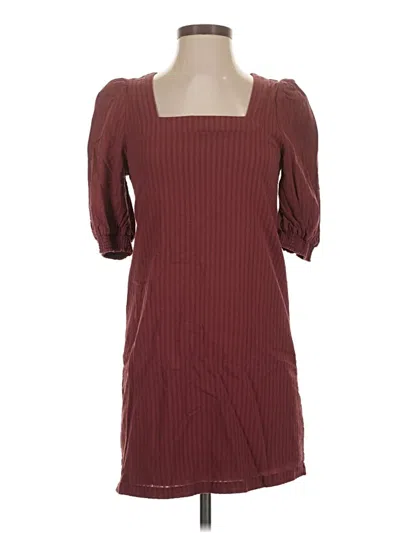 Pre-owned Bb Dakota By Steve Madden Casual Dress In Burgundy