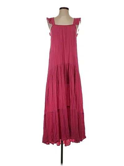 Pre-owned Bb Dakota By Steve Madden Casual Dress In Burgundy