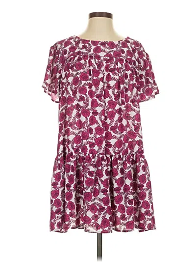 Pre-owned Bb Dakota By Steve Madden Casual Dress In Burgundy