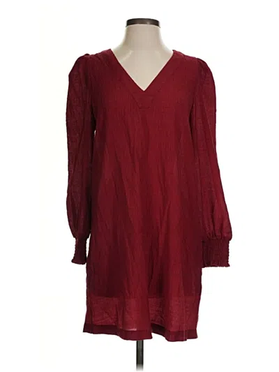 Pre-owned Bb Dakota By Steve Madden Casual Dress In Burgundy