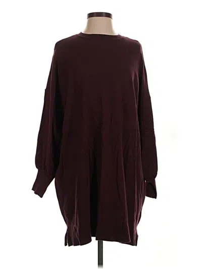 Pre-owned Bb Dakota By Steve Madden Casual Dress In Burgundy