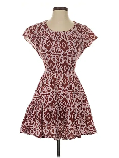 Pre-owned Bb Dakota By Steve Madden Casual Dress In Burgundy