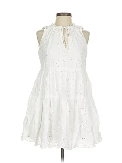 Pre-owned Bb Dakota By Steve Madden Casual Dress In White
