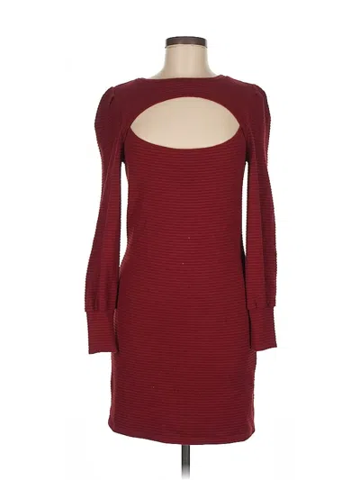 Pre-owned Bb Dakota By Steve Madden Cocktail Dress In Burgundy