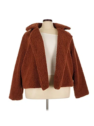 Pre-owned Bb Dakota By Steve Madden Faux Fur Jacket In Brown