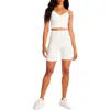 Bb Dakota By Steve Madden Keep Knit Simple Womens High Rise Ribbed Bike Short In Multi