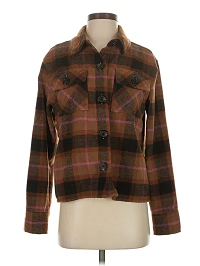 Pre-owned Bb Dakota By Steve Madden Long Sleeve Blouse In Brown