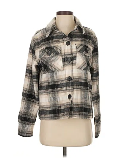 Pre-owned Bb Dakota By Steve Madden Long Sleeve Blouse In Gray