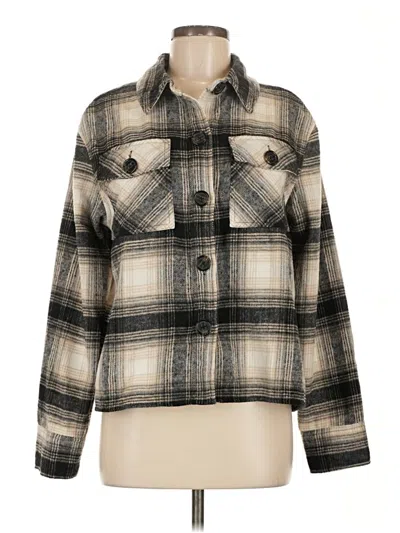 Pre-owned Bb Dakota By Steve Madden Long Sleeve Blouse In Tan