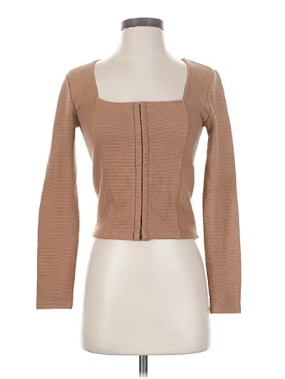 Pre-owned Bb Dakota By Steve Madden Long Sleeve T-shirt In Brown