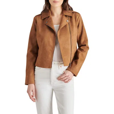 Bb Dakota By Steve Madden Not Your Baby Faux Suede Jacket In Toast