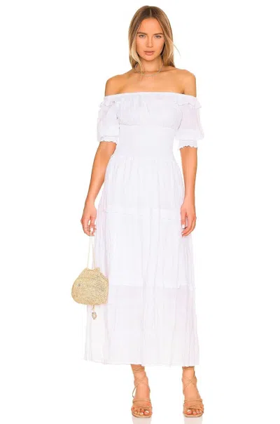 Bb Dakota By Steve Madden Peasantries Maxi Dress Women's White Ruffle Jdm1123