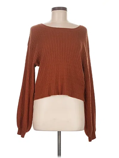 Pre-owned Bb Dakota By Steve Madden Pullover Sweater In Brown