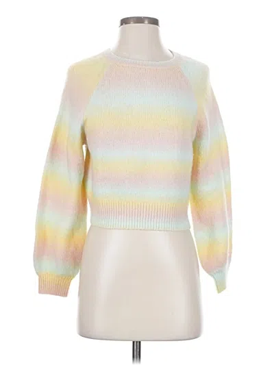 Pre-owned Bb Dakota By Steve Madden Pullover Sweater In White