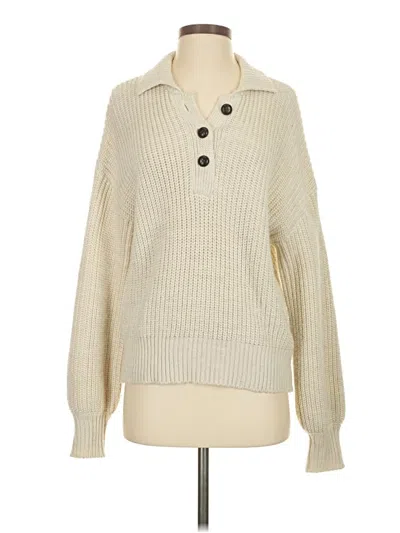 Pre-owned Bb Dakota By Steve Madden Pullover Sweater In White