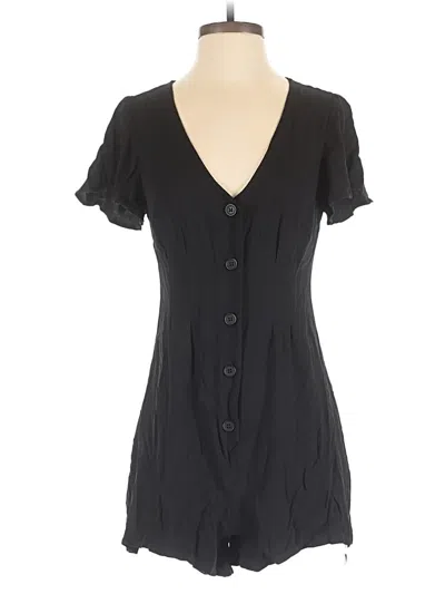 Pre-owned Bb Dakota By Steve Madden Short Sleeve Blouse In Black
