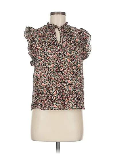 Pre-owned Bb Dakota By Steve Madden Short Sleeve Blouse In Brown