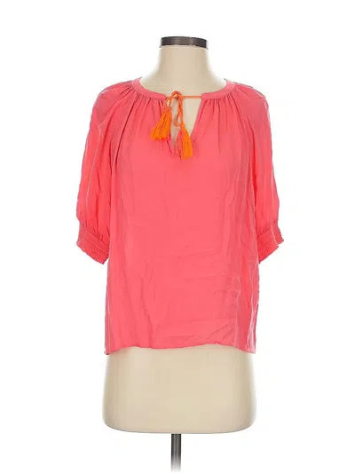 Pre-owned Bb Dakota By Steve Madden Short Sleeve Blouse In Orange
