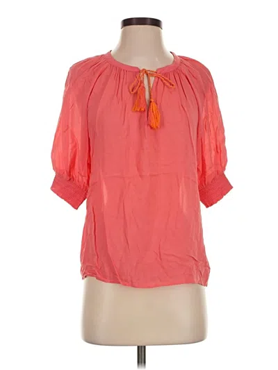 Pre-owned Bb Dakota By Steve Madden Short Sleeve Blouse In Orange