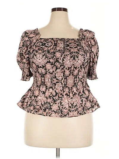 Pre-owned Bb Dakota By Steve Madden Short Sleeve Blouse In Pink