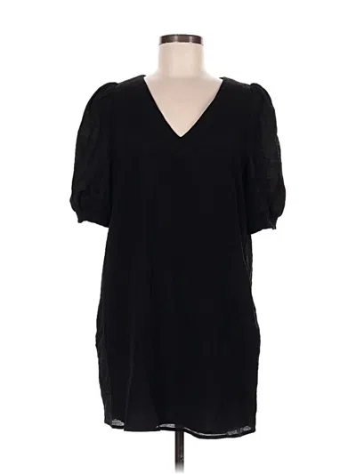 Pre-owned Bb Dakota By Steve Madden Short Sleeve Top Black V-neck Tops