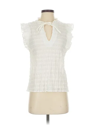 Pre-owned Bb Dakota By Steve Madden Sleeveless Blouse In White