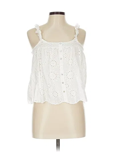 Pre-owned Bb Dakota By Steve Madden Sleeveless Blouse In White