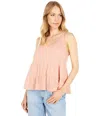 Bb Dakota By Steve Madden Sun City Tank Top Women's Pink Sleeveless Jdm827 In Pink