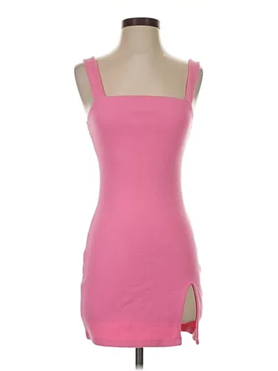 Pre-owned Bb Dakota By Steve Madden Tank Top Pink Strapless Neckline Tops