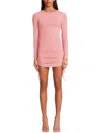 Bb Dakota By Steve Madden Womens Ribbed Short Mini Dress In Multi