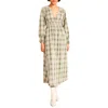 Bb Dakota By Steve Madden Long Live Plaid Long Sleeve Midi Dress In Multi