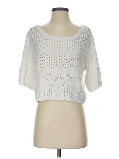 Pre-owned Bb Dakota Cardigan Sweater In White