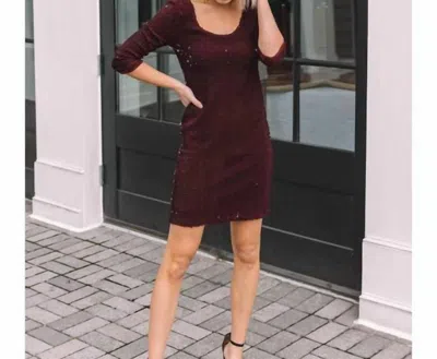 Bb Dakota Casablanca Dress In Boysenberry In Brown
