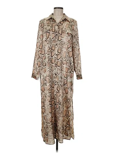 Pre-owned Bb Dakota Casual Dress In Brown