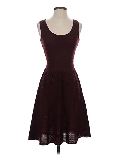 Pre-owned Bb Dakota Casual Dress In Burgundy