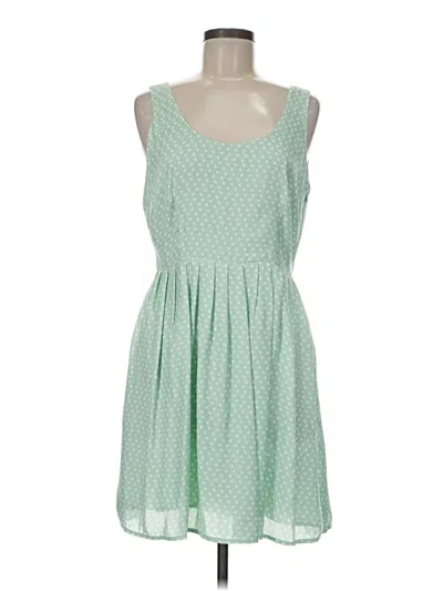 Pre-owned Bb Dakota Casual Dress In Green