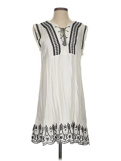 Pre-owned Bb Dakota Casual Dress In Ivory