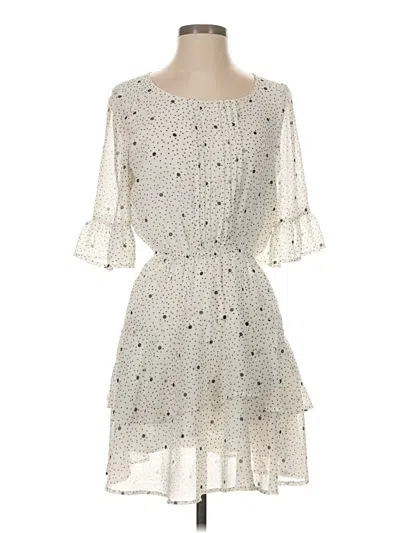 Pre-owned Bb Dakota Casual Dress In Ivory