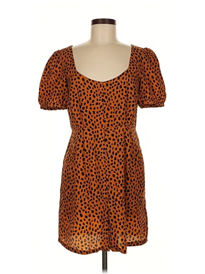 Pre-owned Bb Dakota Casual Dress In Orange