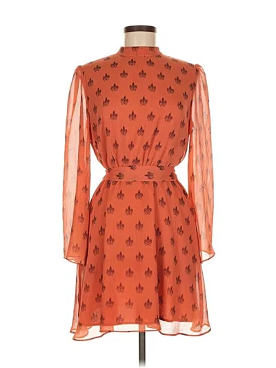 Pre-owned Bb Dakota Casual Dress In Orange