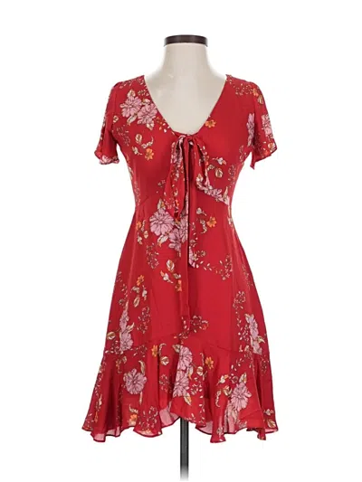 Pre-owned Bb Dakota Casual Dress In Red