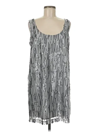 Pre-owned Bb Dakota Casual Dress In Silver